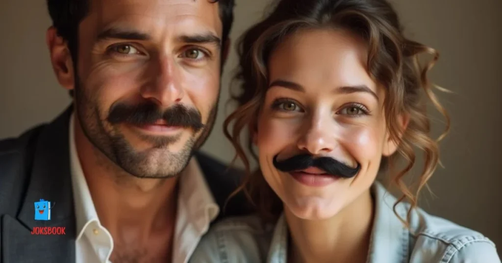 Romantic Mustache Puns
