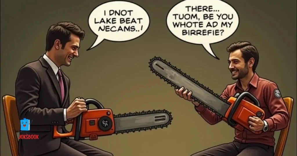 Flirty Chainsaws Invented Jokes