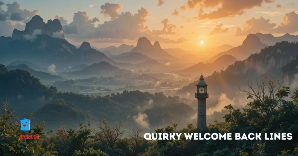 Quirky Welcome Back Lines