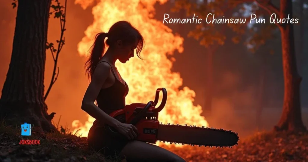 Romantic Chainsaw Pun Quotes