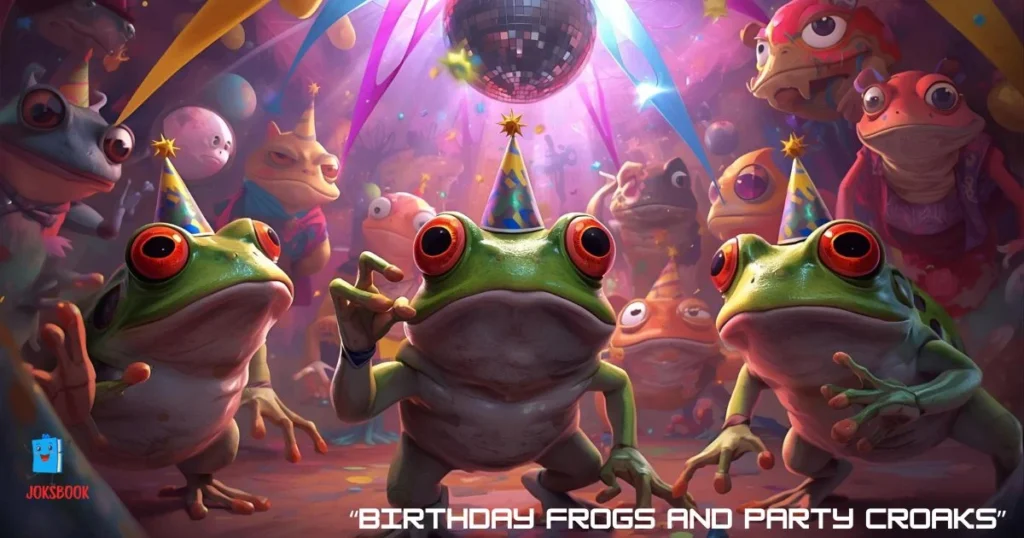 Birthday Frogs And Party Croaks
