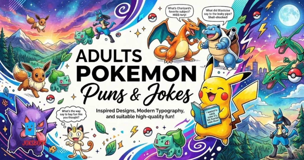 Adults Pokemon Puns And Jokes