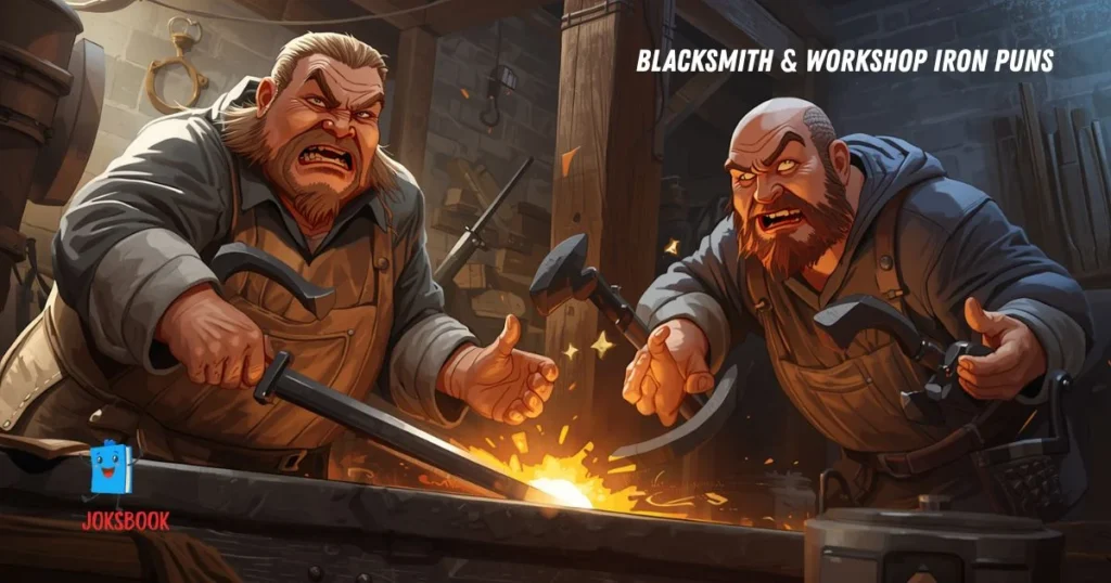 Blacksmith And Workshop Iron Puns