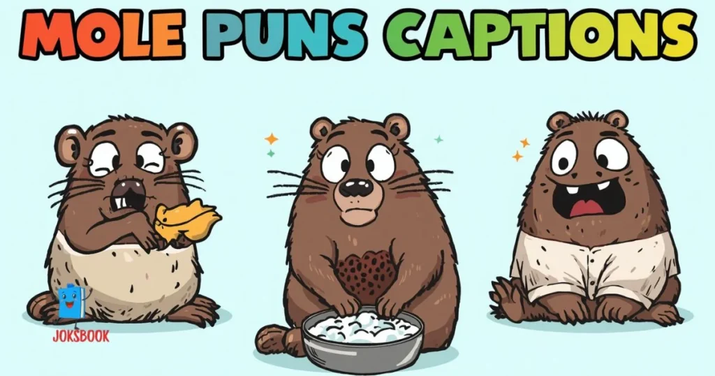 Mole Puns Captions