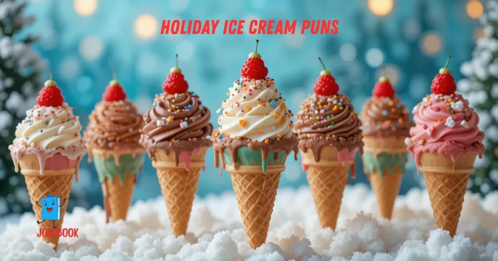 Holiday Ice Cream Puns