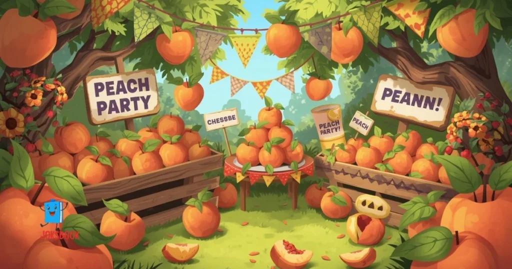 Peach Party Puns