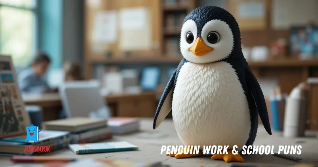 Penguin Work And School Puns