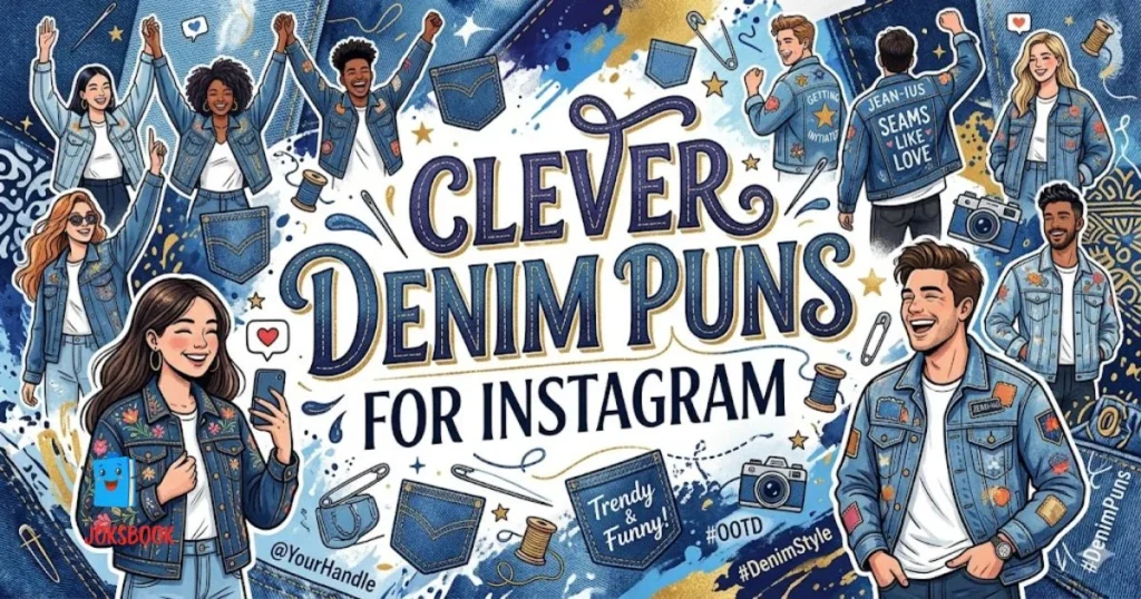 Clever Denim Puns For Instagram
