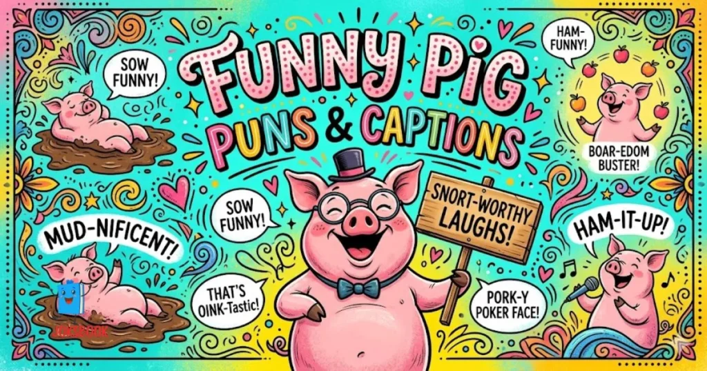 Funny Pig Puns Captions
