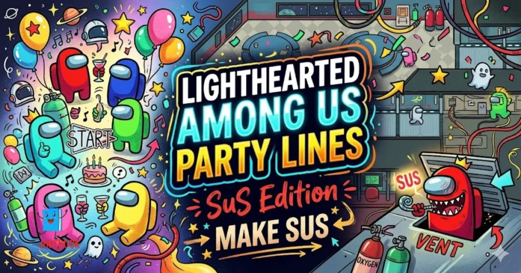 Lighthearted Among Us Party Lines