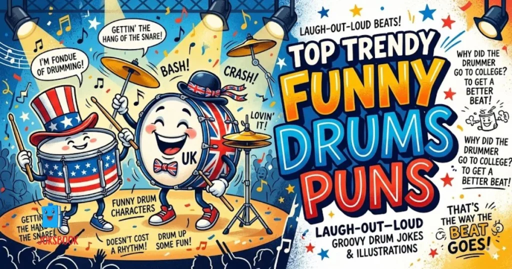 Top Trendy Funny Drums Puns