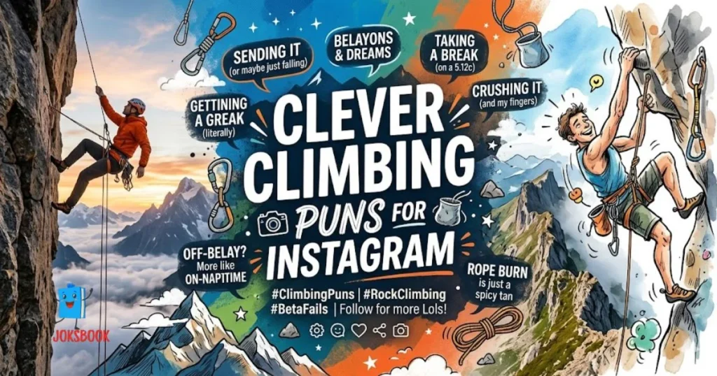 Clever Climbing Puns For Instagram
