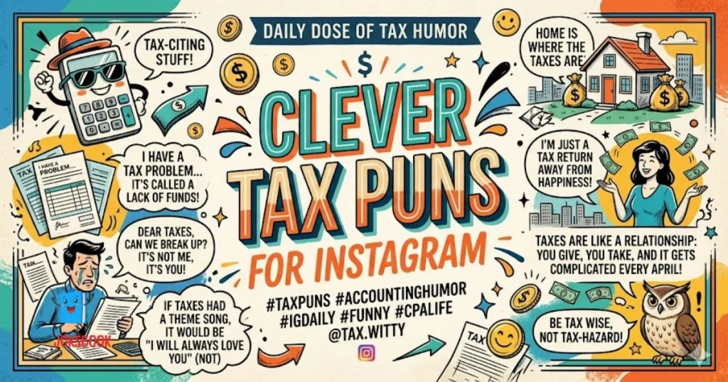 Clever Tax Puns For Instagram