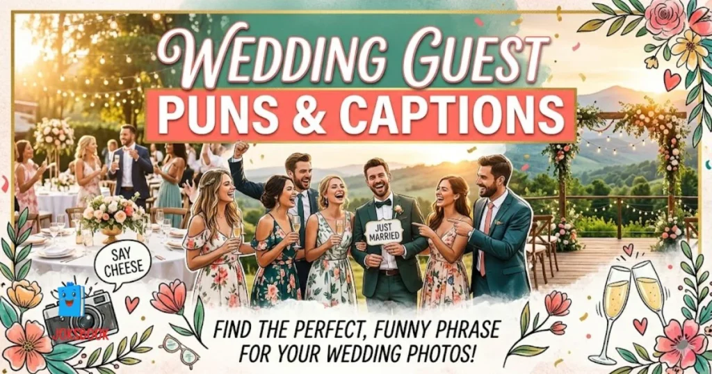 Wedding Guest Puns Captions