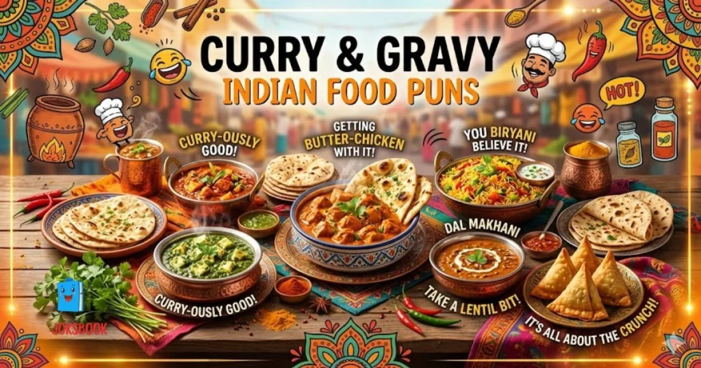 Curry And Gravy Indian Food Puns