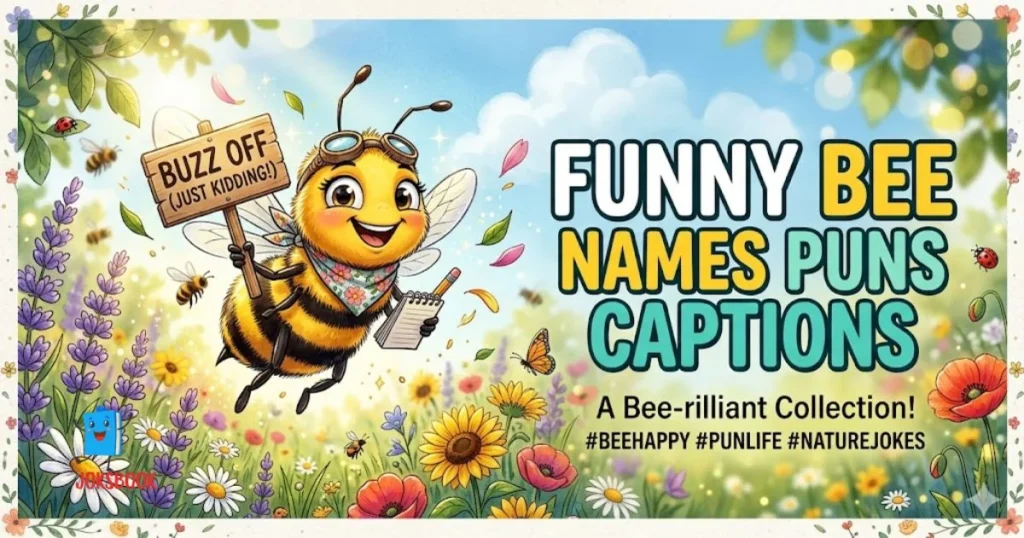 Funny Bee Names Puns Captions