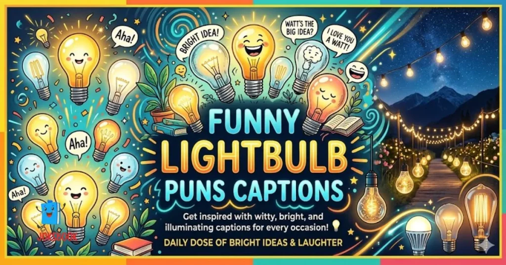 Funny Lightbulb Puns Captions